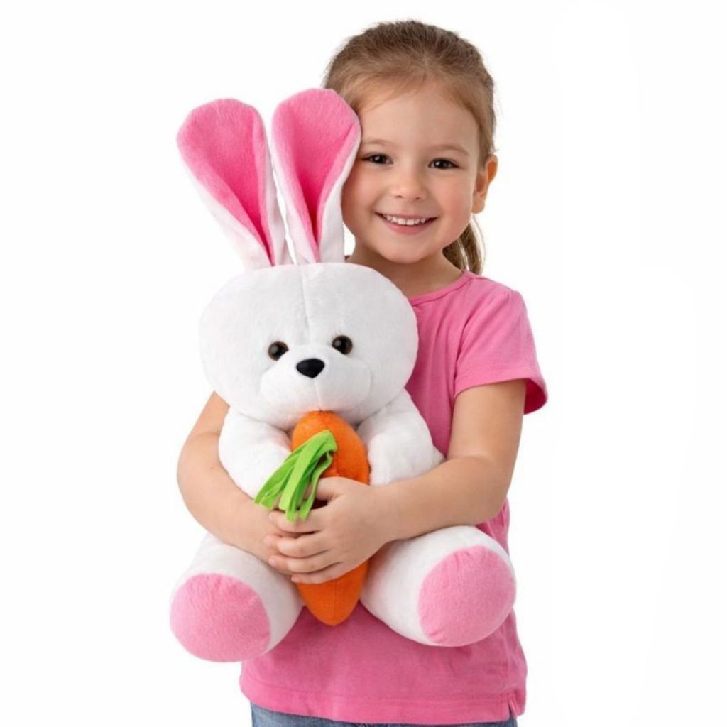 Coelho de Pelúcia Páscoa 30cm 48cm Boneco Coelhi