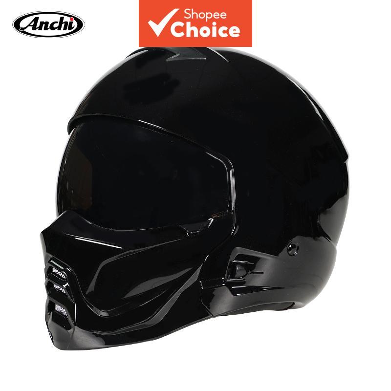 Capacete Vintage Ultraleve de Motocicleta de 3a Ge