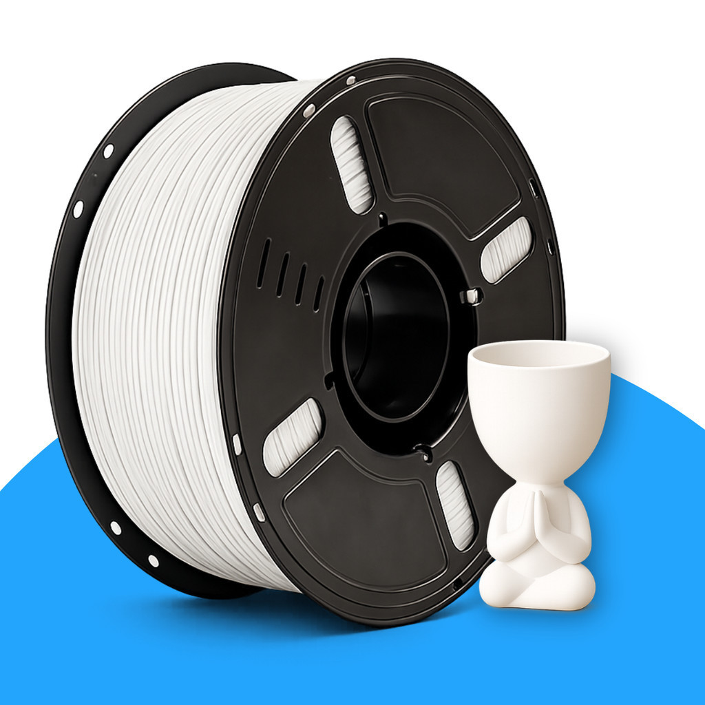 Filamento PLA Branco 1kg 1.75mm para Impressora 3D