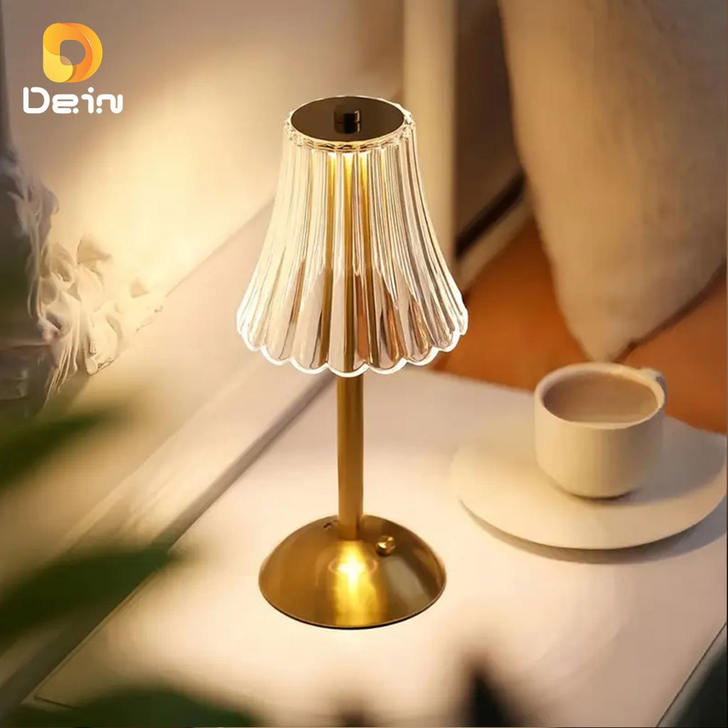 Luminária Retrô de Mesa LED Recarregável com C�