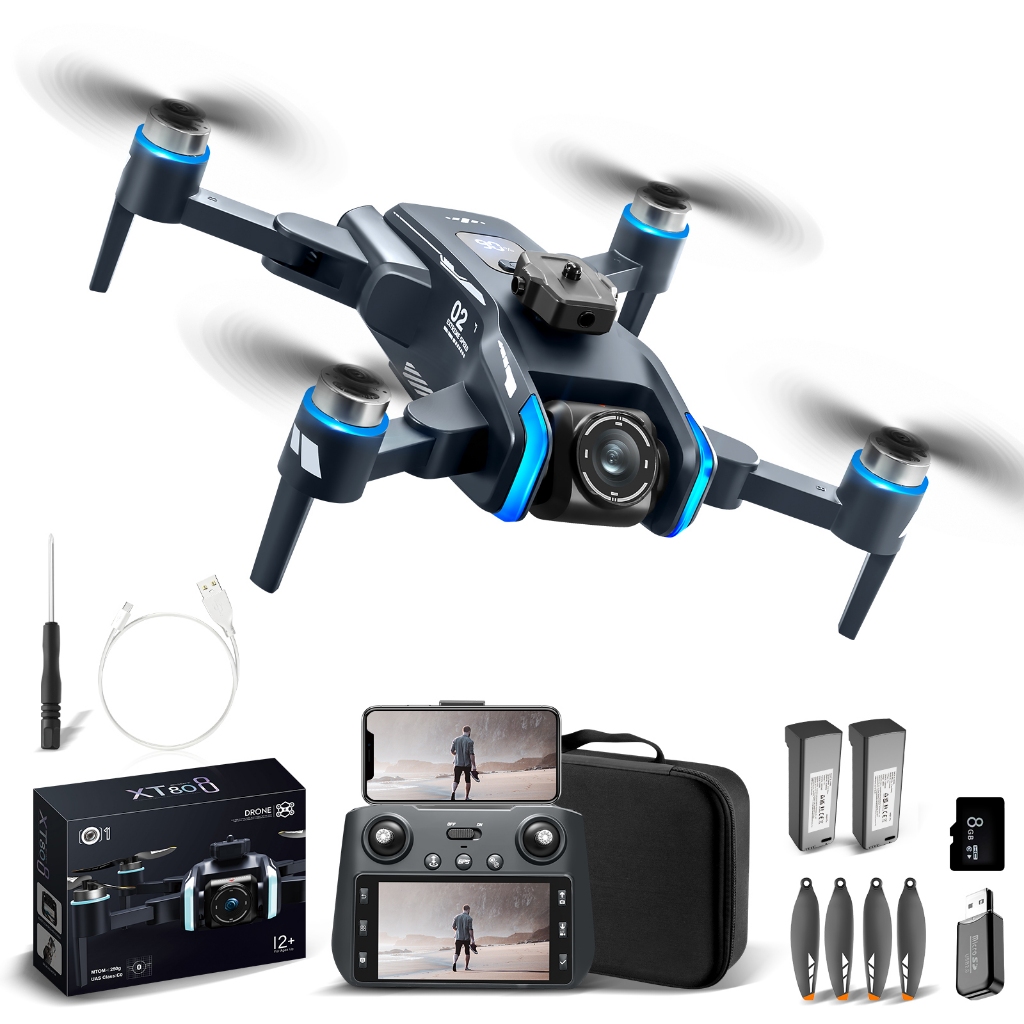 Drone XT808 Posicionamento GPS Tela de alta defini