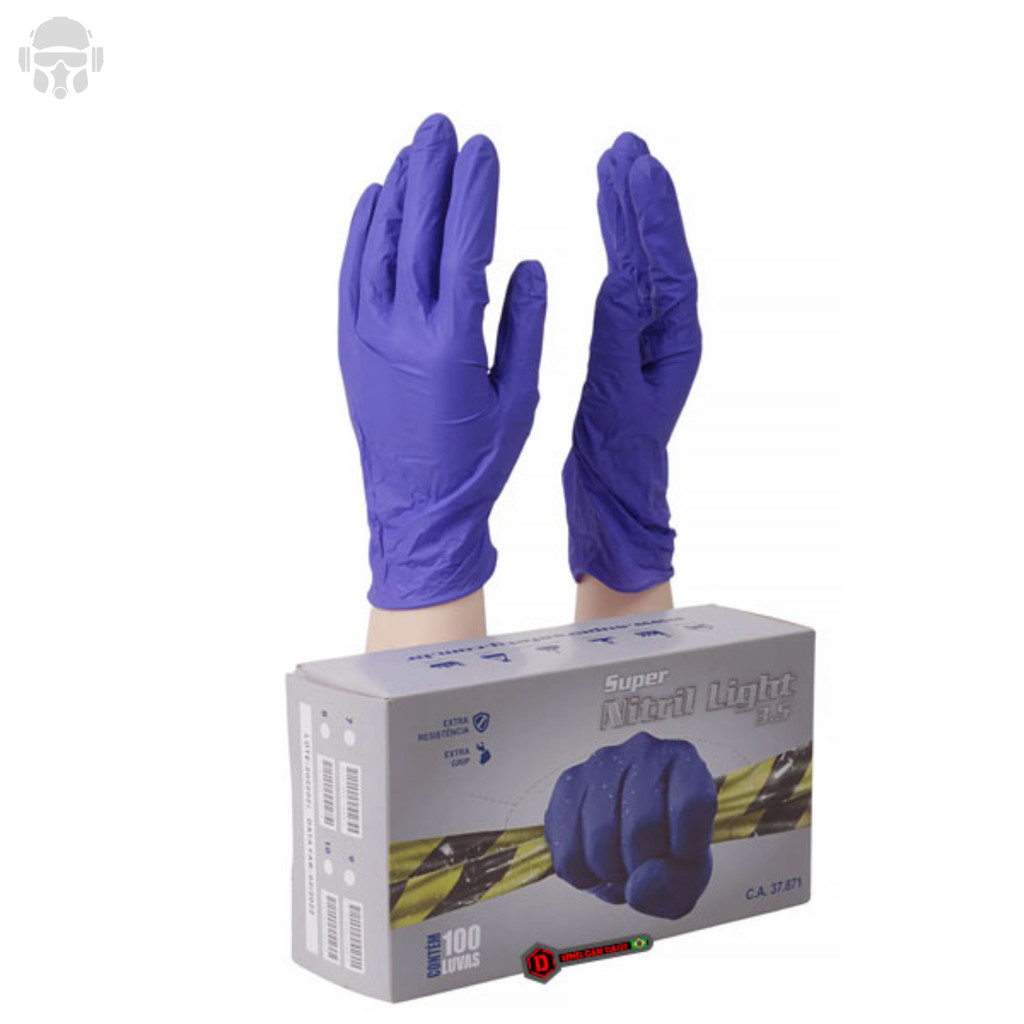 Luva Nitrílica para Mecânico Super Safety Nitril
