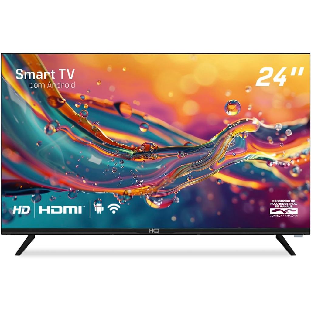 Smart TV 24 HQ LED HQS24NKHM 1366×768 HDMI Wi