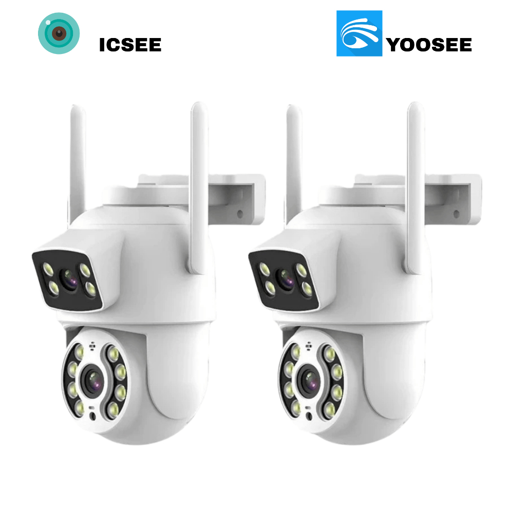 KIT Câmera De Segurança Lente Dupla IP66 Wi-Fi 3