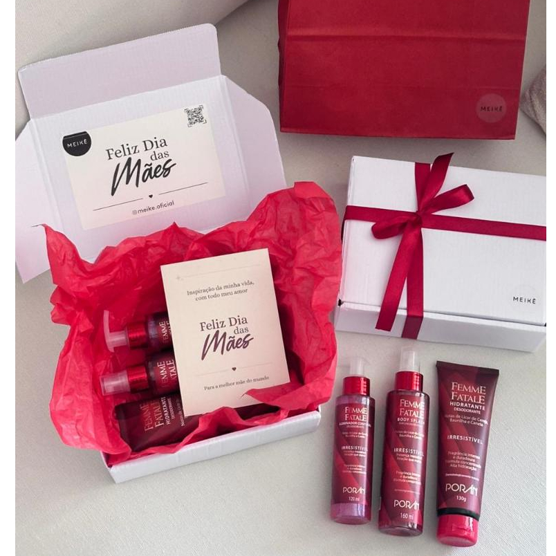 Kit Presente Dia Das Mães / Namorada Meikê Perfu