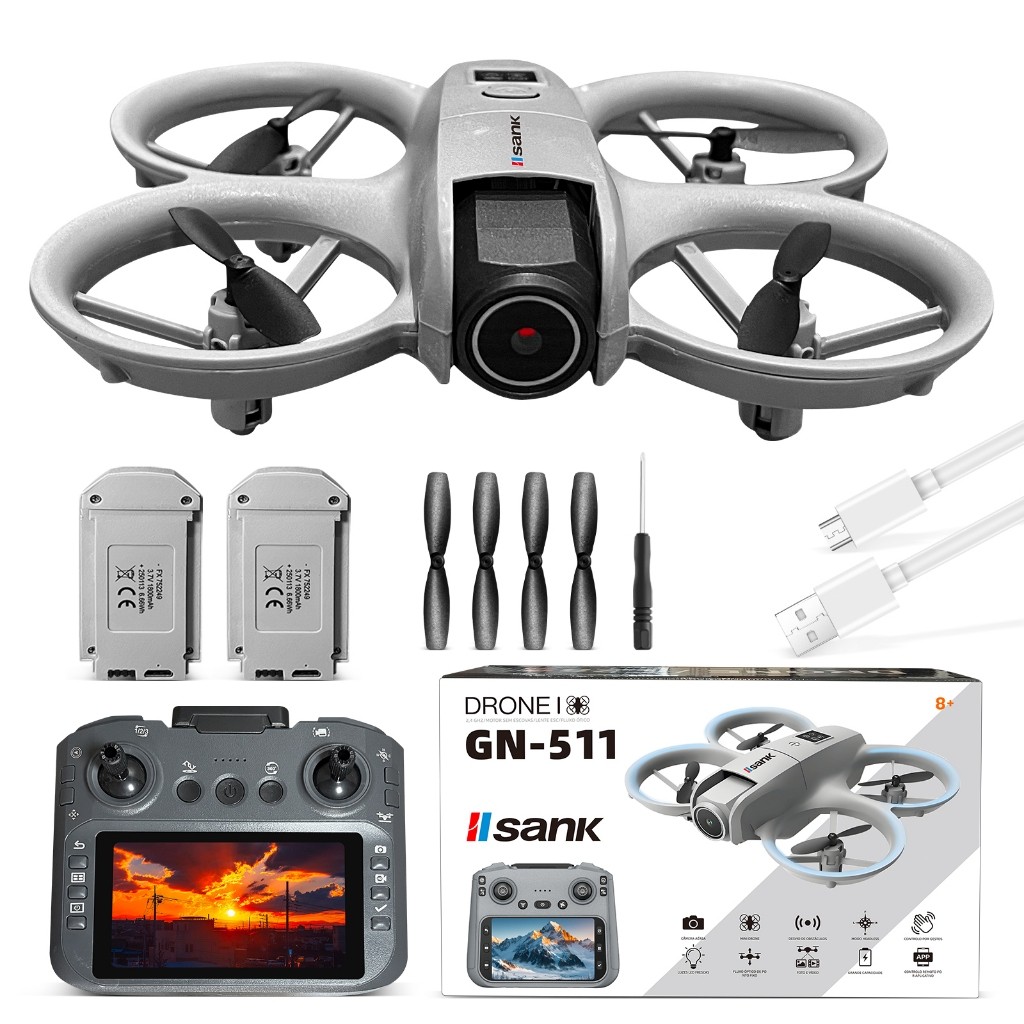 Drone Câmera HD para Fotografia Aérea, (Voltar A