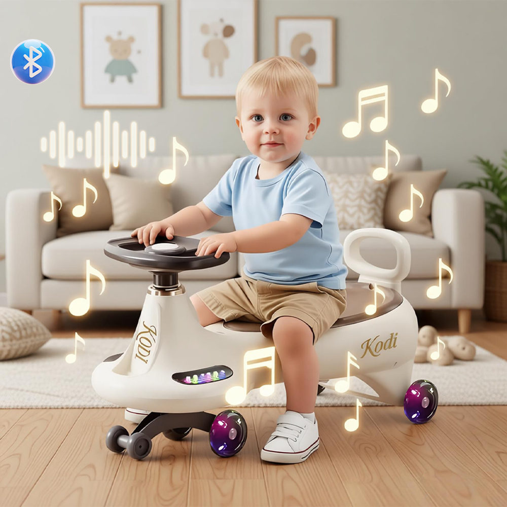 Carrinho Ginga Rolimã com LED, bluetooth, gira 36