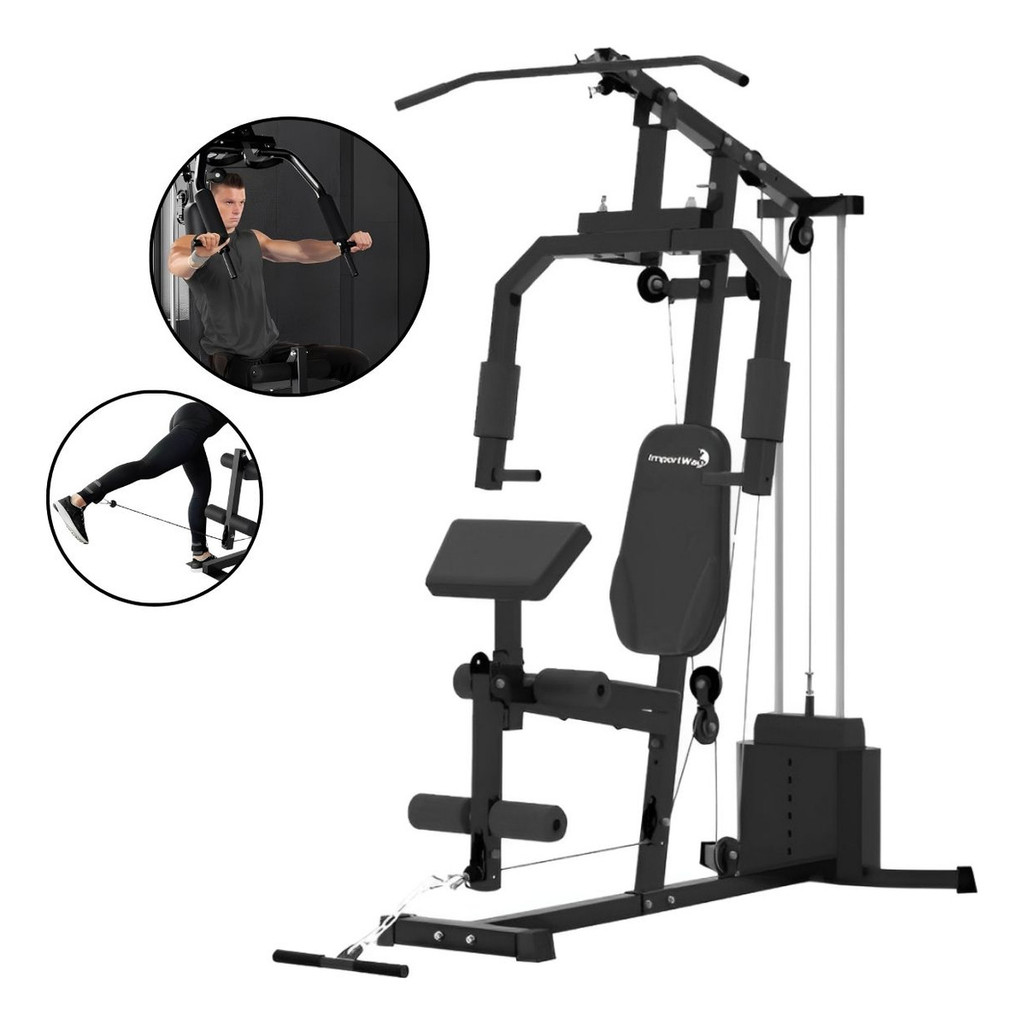 Estação de Musculação 68Kg Com Suporte Para B�