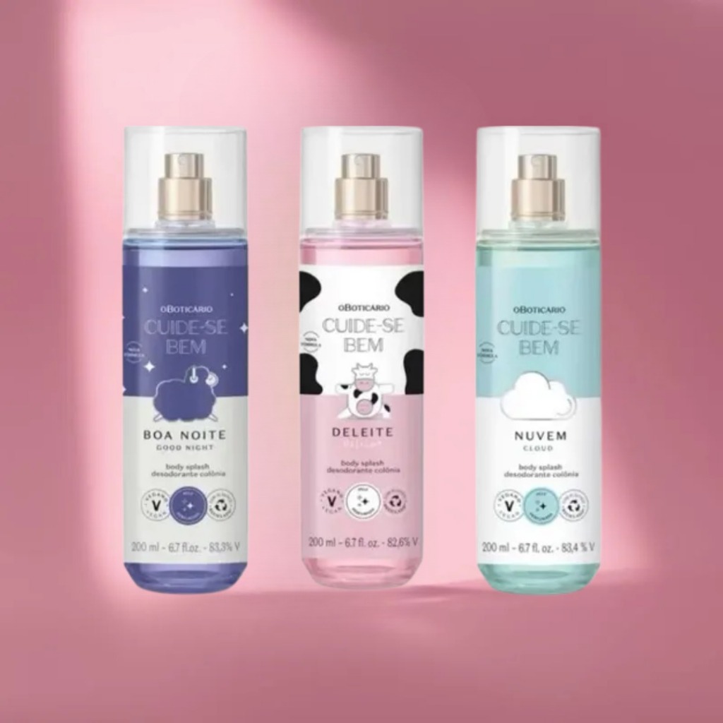 1 Body Splash: Deleite, Boa Noite e Nuvem  Escolha