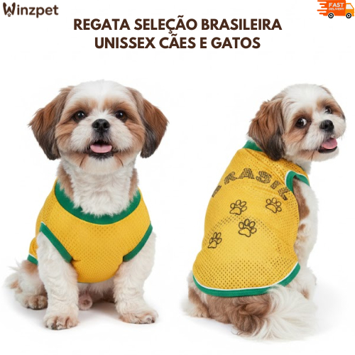 Regata Seleção Brasileira Porte Pequeno a Grande