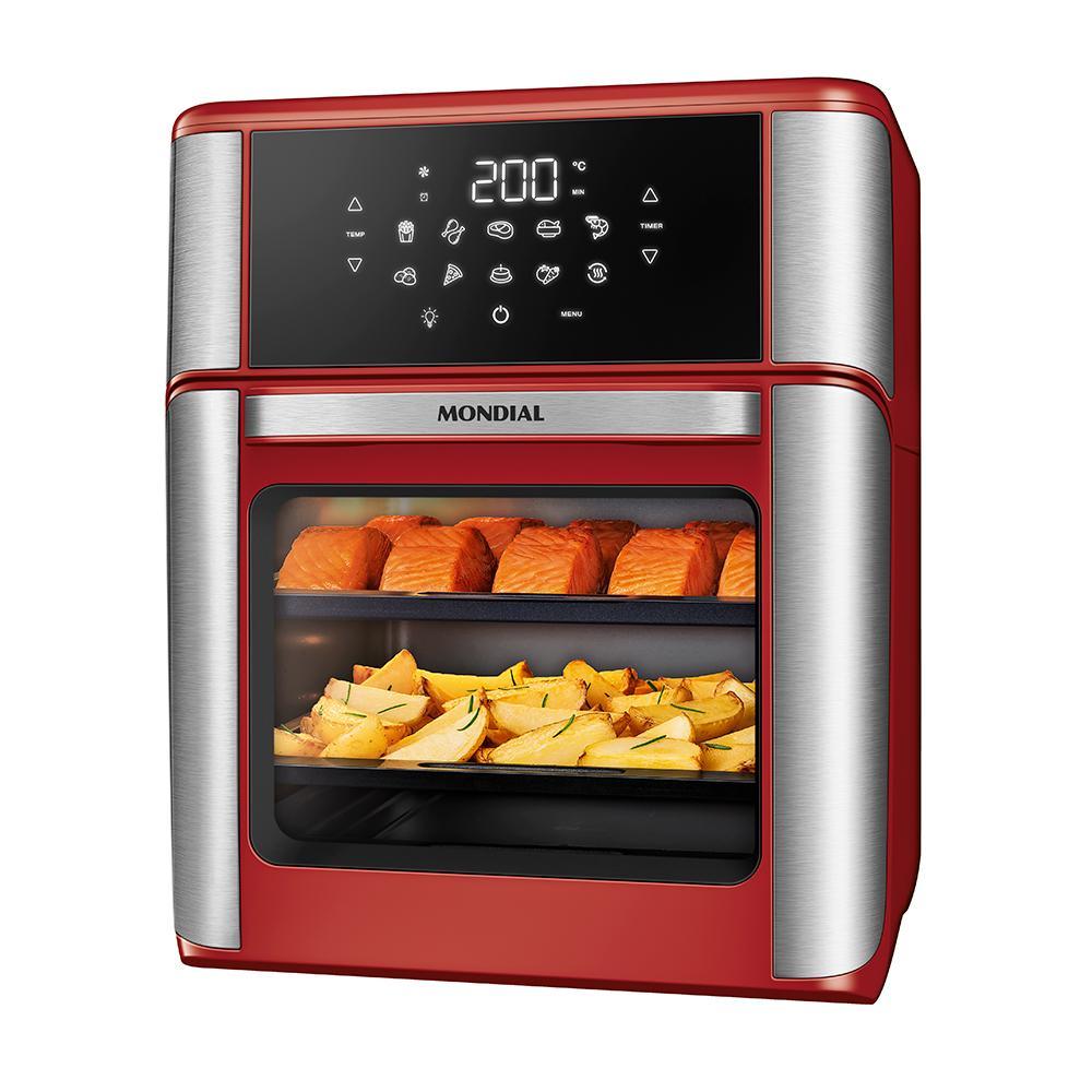 Fritadeira Air Fryer Forno Oven 12L Mondial Vermel