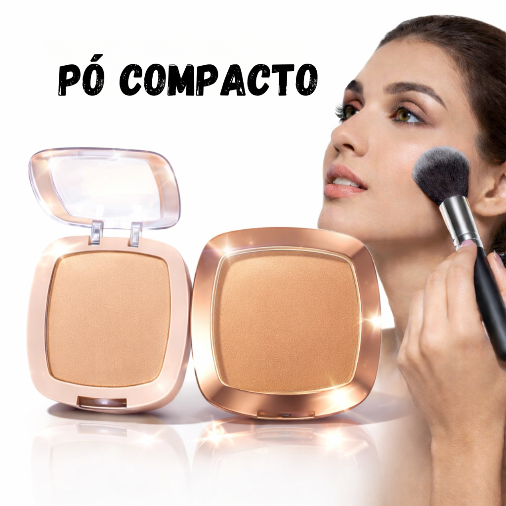 CocoFleur Pó Compacto Matte com Espelho e Esponja