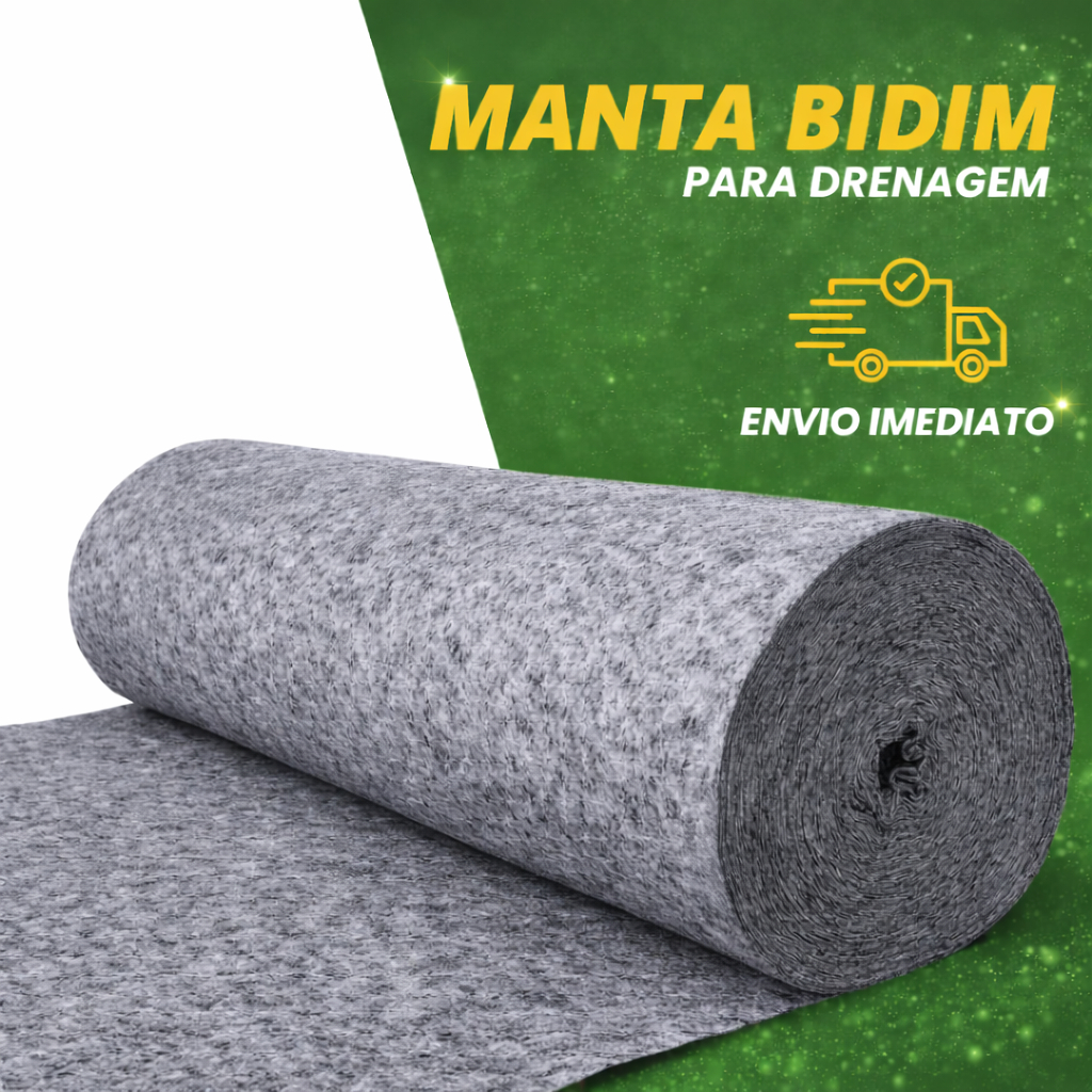 Manta Geotextil Bidim para Drenagem 5m2 Para Vasos