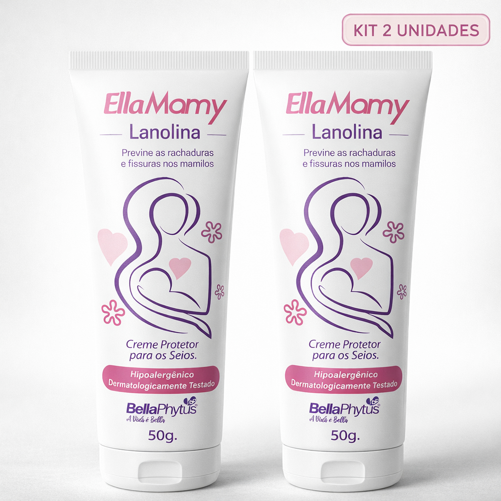 Ellamamy Creme de Lanolina 50g Kit 2 Unid – 