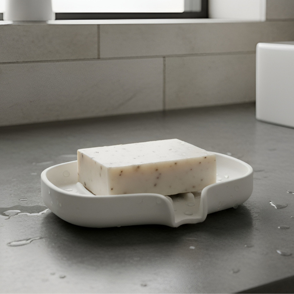 Saboneteira Banheiro Drenante para Pia Anti Lodo E