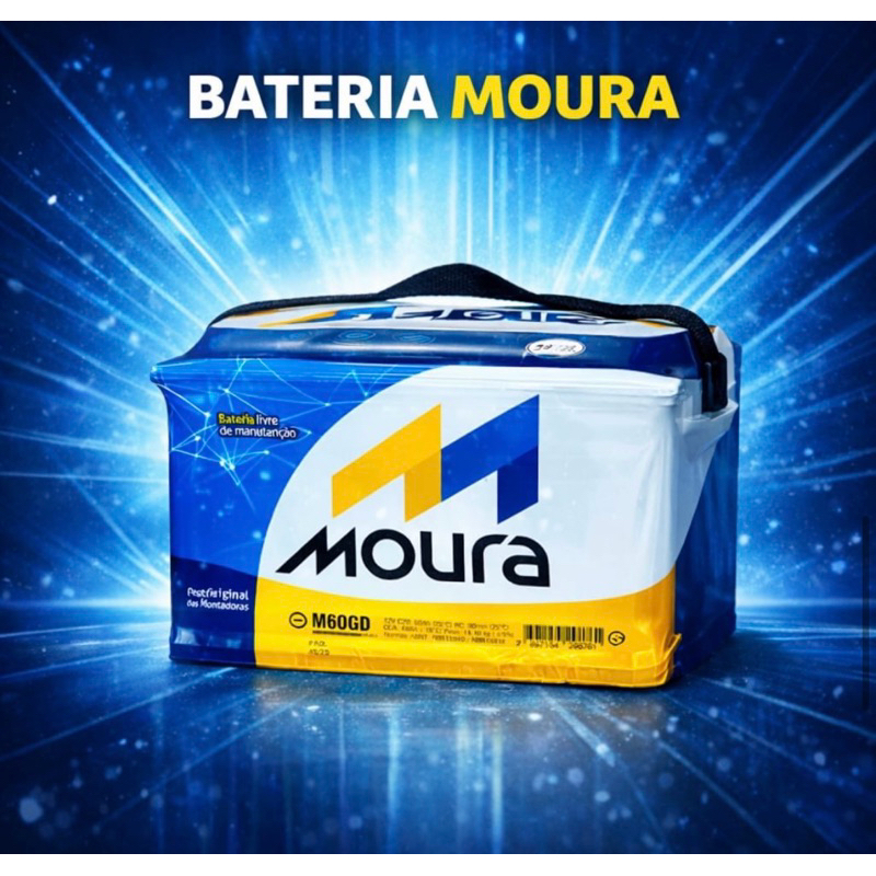 Moura Automotiva 12V 60AH 60GD- Polo Direito Posit