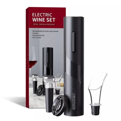 Kit Abridor Elétrico de Vinho | Decanter Automát