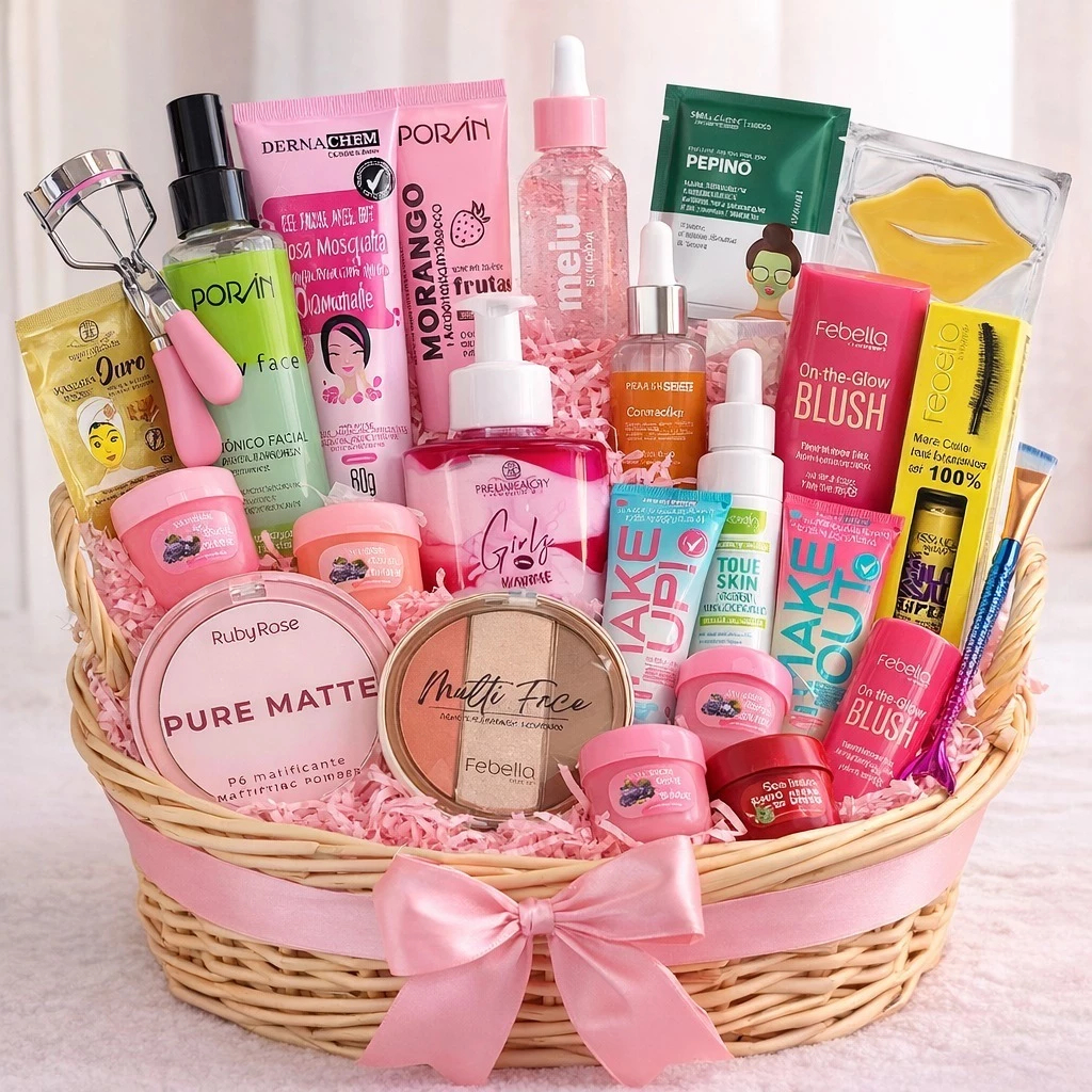 Kit Skin care Autocuidado + Maquiagem Beleza Femin