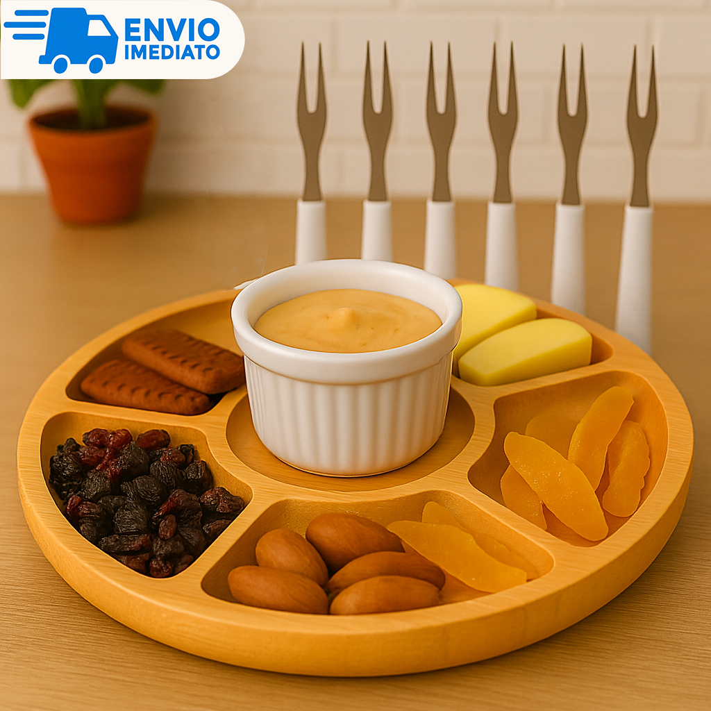 Kit Petisqueira para Petiscos Frios Queijo Churras