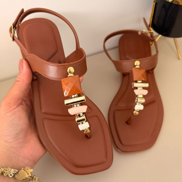 Sandalia Feminina Macia Casual Varias Cores Verao