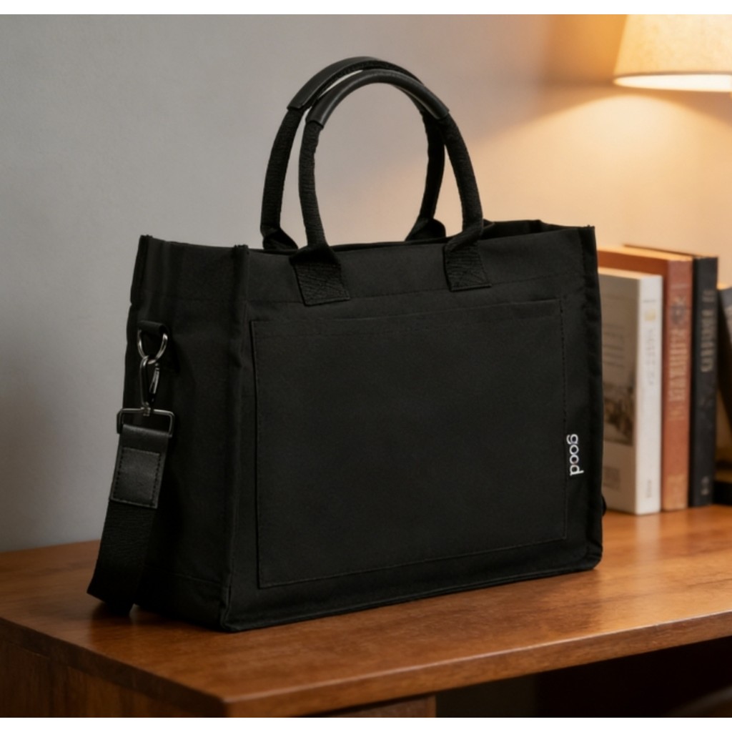 Bolsa Tote Mini Bolsos Internos Minimalista com Po