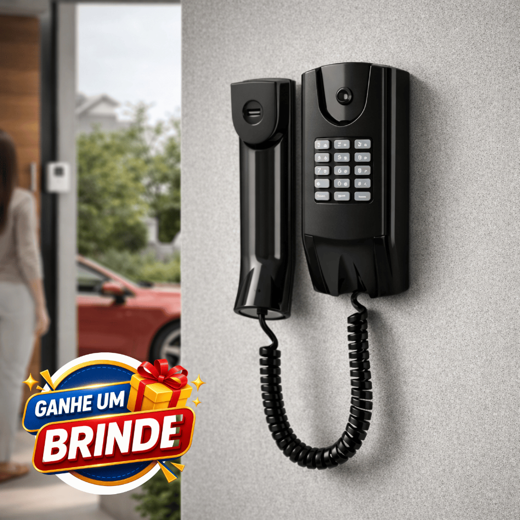 Interfone Intelbras TDMI300 Preto Terminal Dedicad