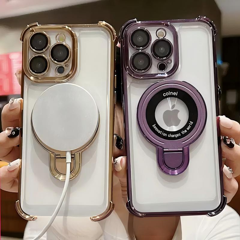 Capa iPhone 15 a 17 transparente, 4 cantos anticho