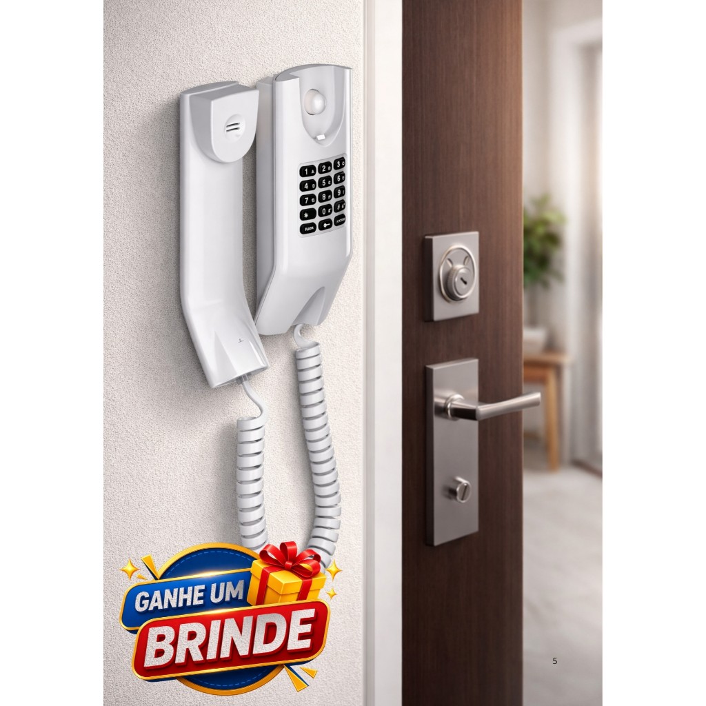 Interfone Intelbras TDMI 300 Branco para Apartamen