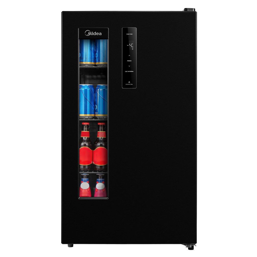 Cervejeira Midea Frost Free Turbo 82L 3 em 1 Preta