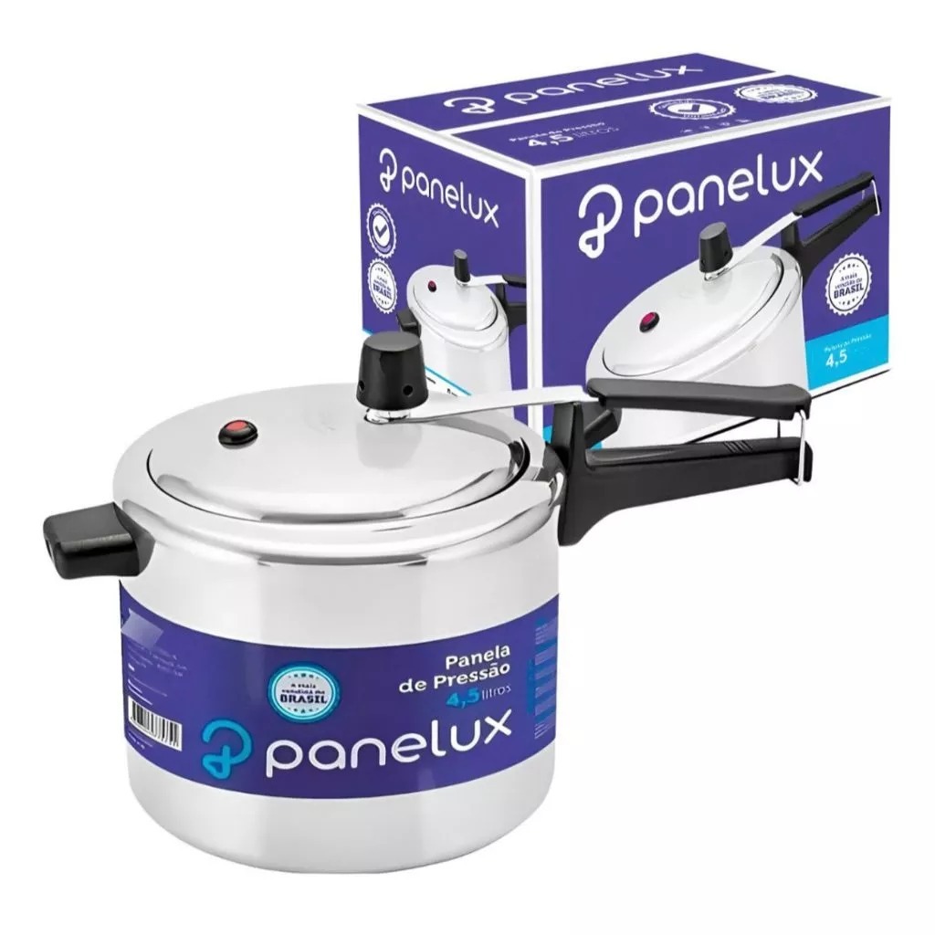 Panela De Pressão 4,5 Litros Alumínio Polido Pan