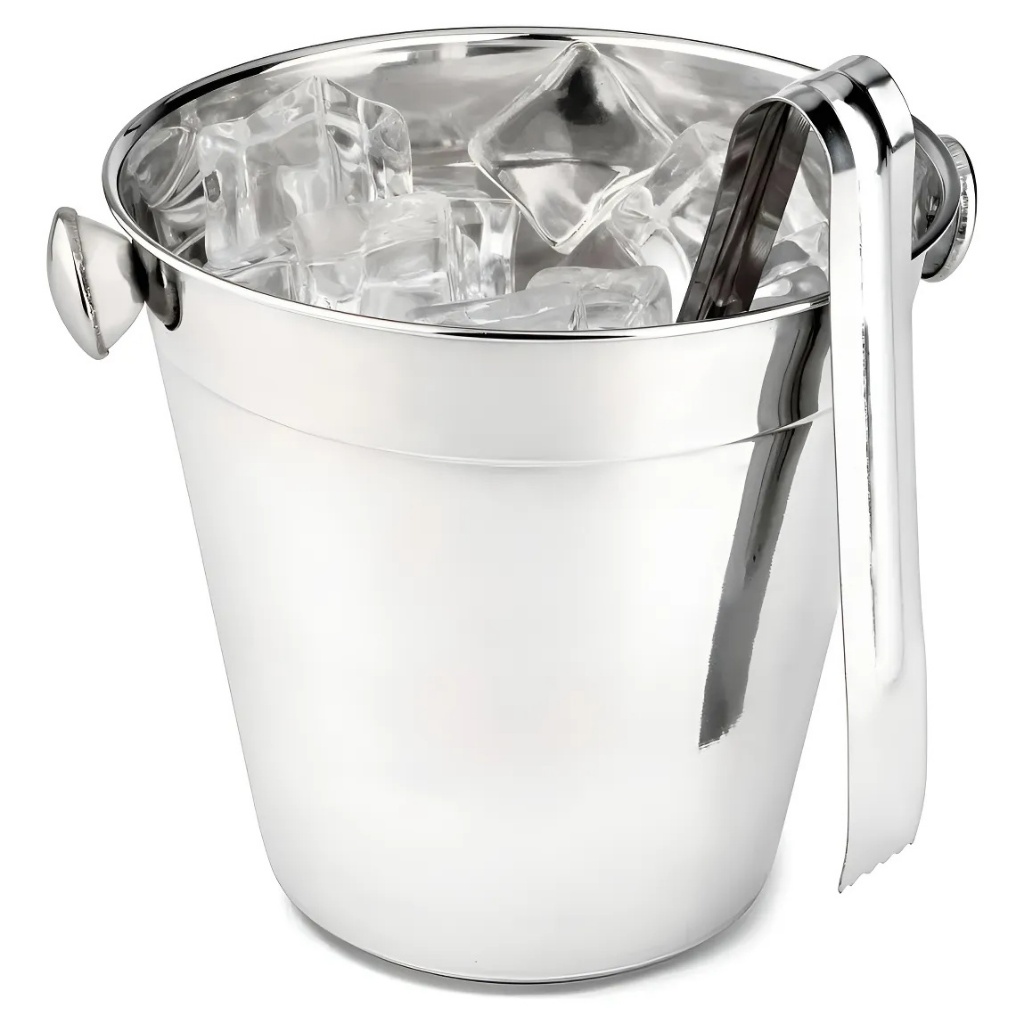 Balde de Gelo Inox 1100ml  Aço Inox para Whisky C