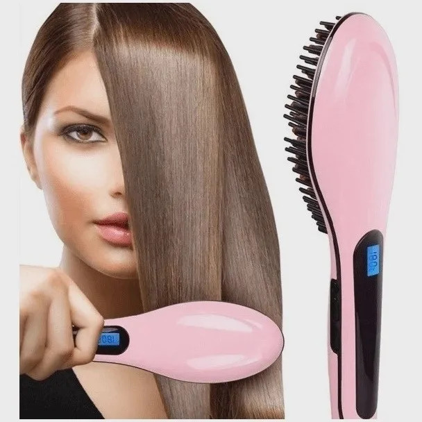 Escova Alisadora Elétrica Fast Hair Hqt-906 Anti-