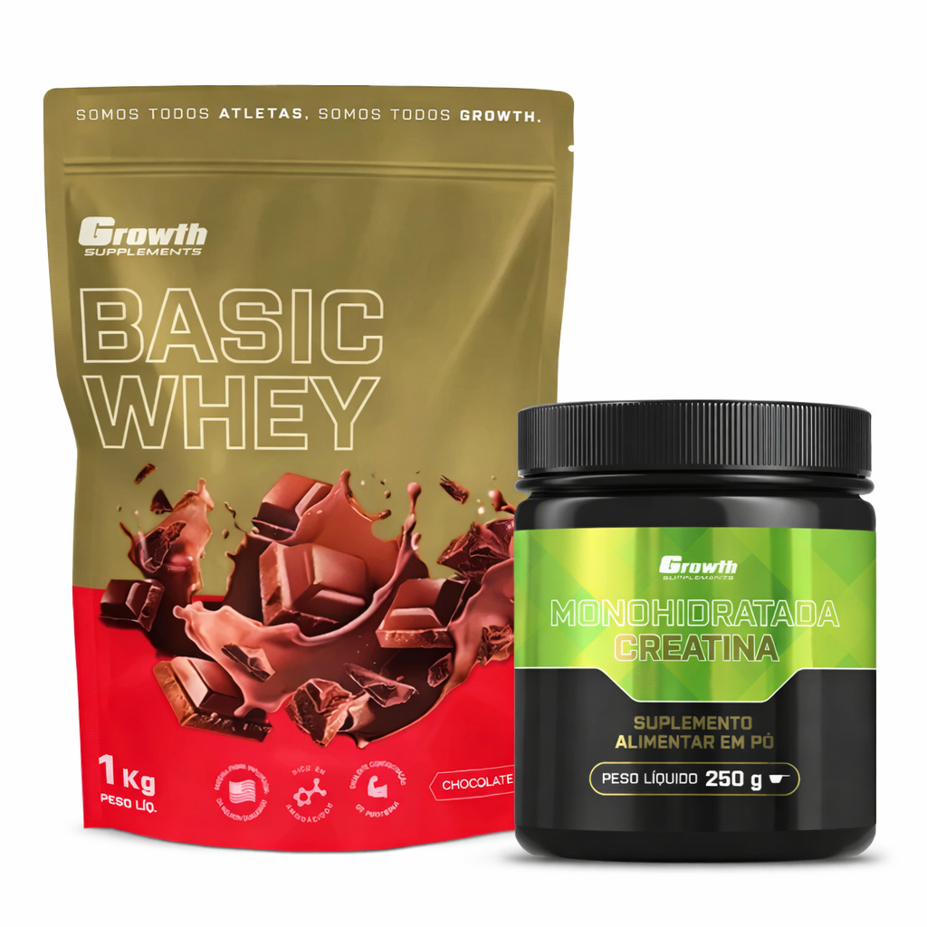 Kit Performance  Basic Whey Protein 1KG + Creatina