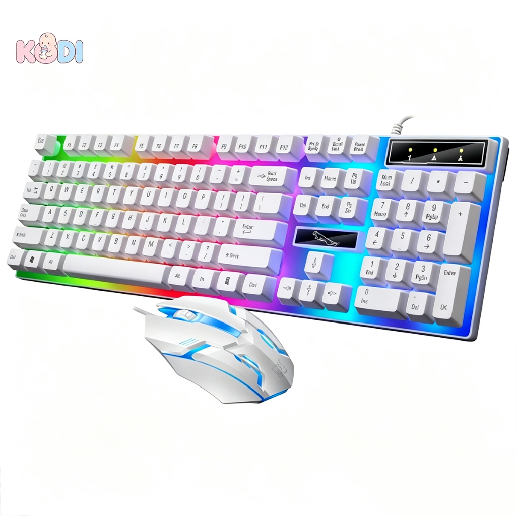 Kit Teclado Semi Mecânico + Mouse Gamer 3200dpi R