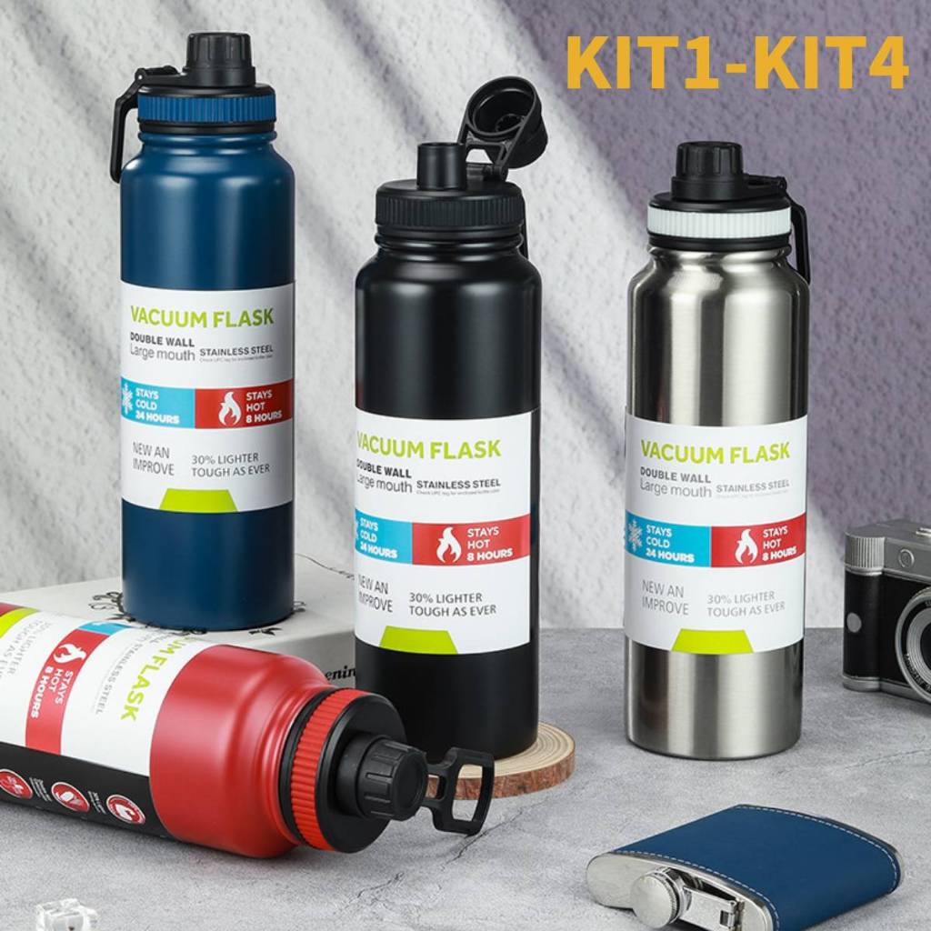 Garrafa Térmica Isolada 800ml a Vácuo em Aço In