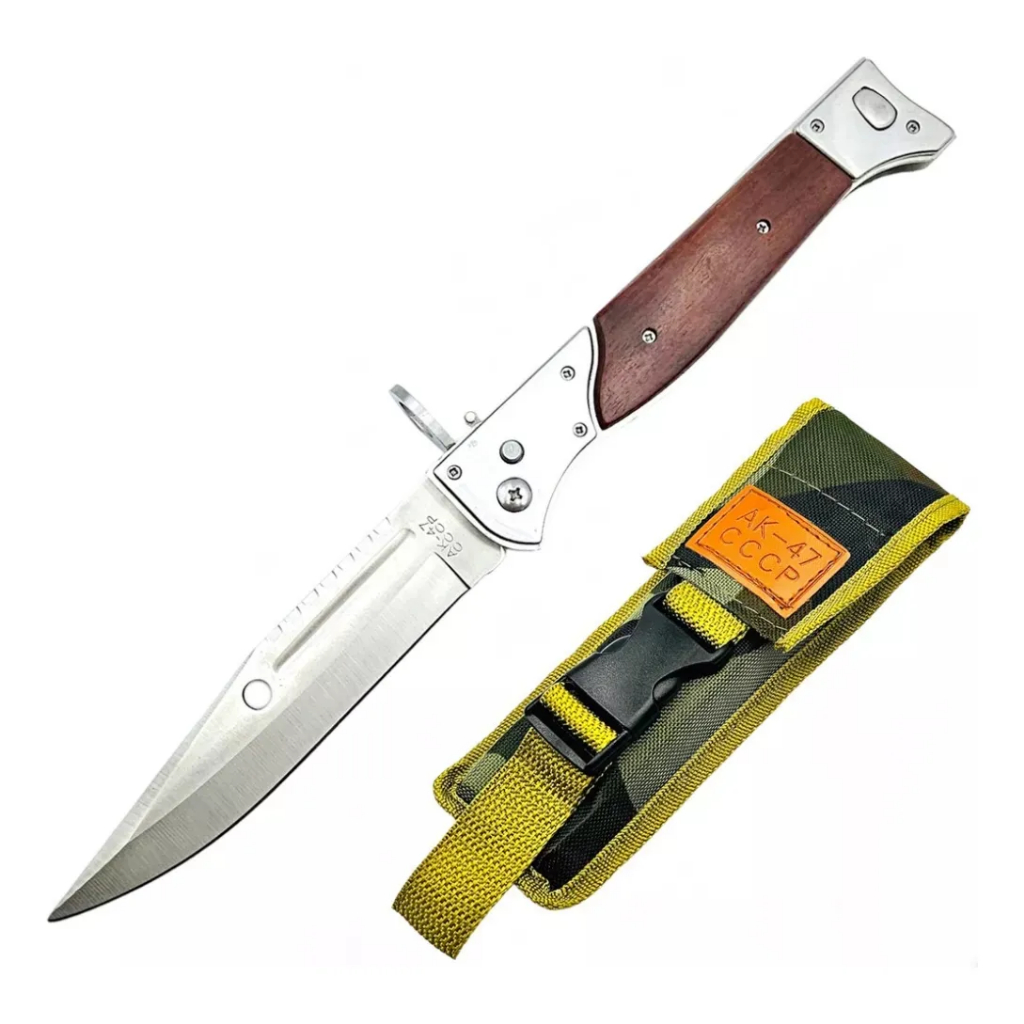 Canivete Faca Ak47 Baioneta Grande Faca Automátic