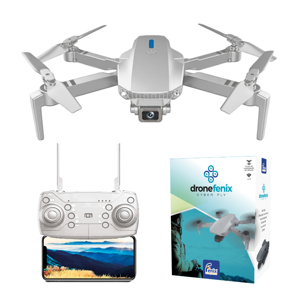 Drone WiFi com Camera HD Controle Remoto e Case Lu