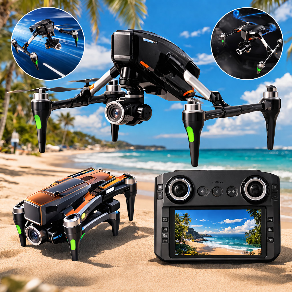 Drone H34 Profissional 4K Controle Com Tela LCD In