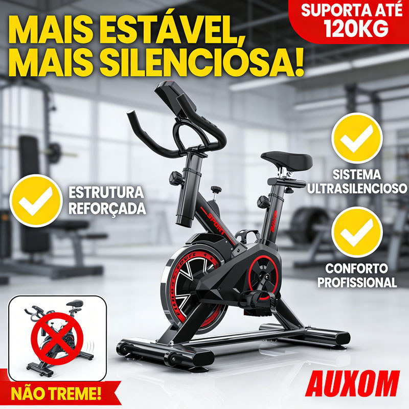 Bicicleta Ergométrica Spinning Silenciosa Para Tr