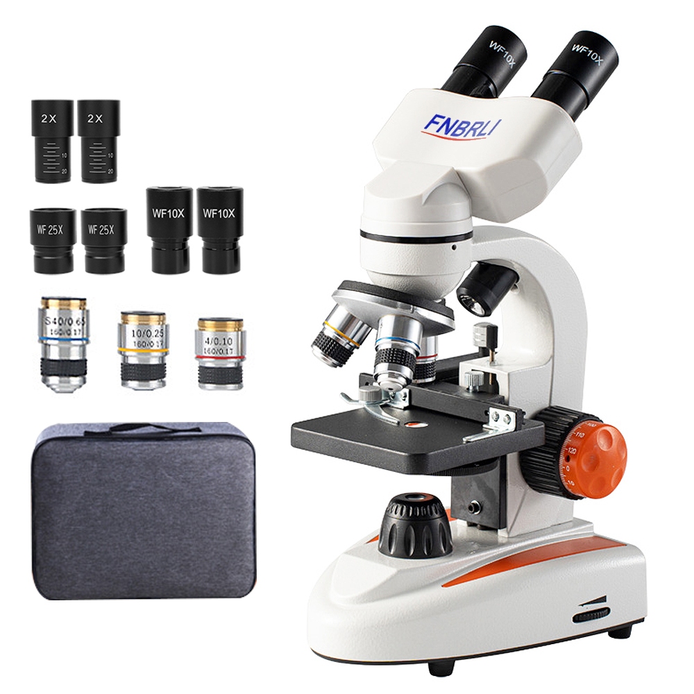 Microscópio Binocular Profissional 2000X com Adap