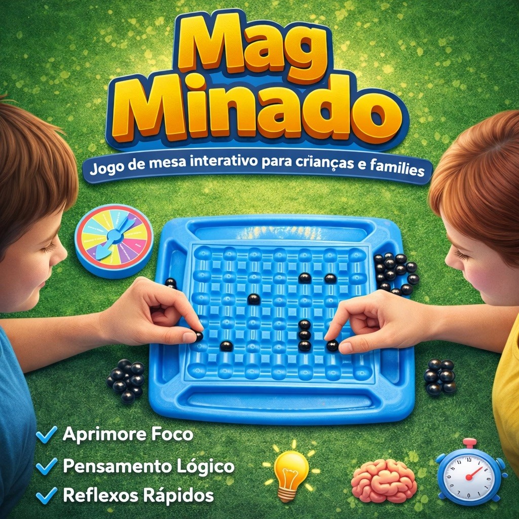 Jogo Magnético de Estratégia para 2 Jogadores co