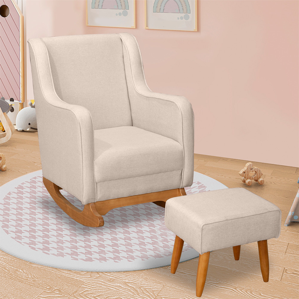 Poltrona Sofá Amamentação Balanço Aquila Com P