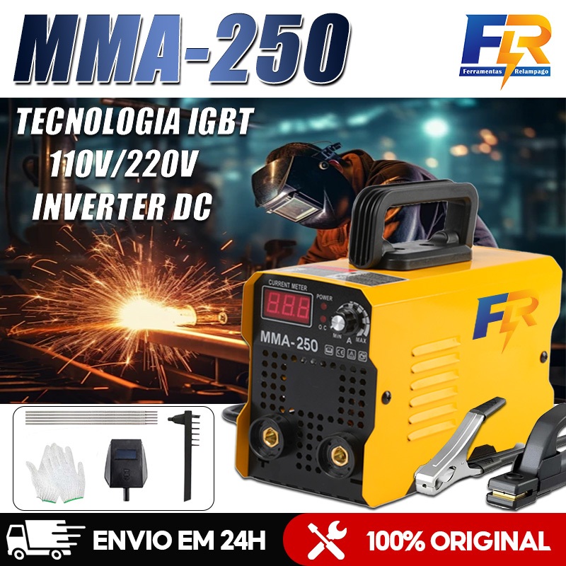 Máquina de Solda Inversora IGBT Portátil MMA-250
