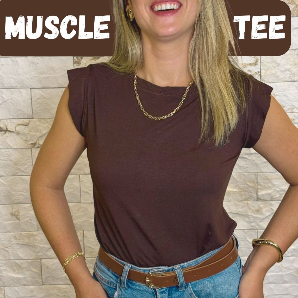 Blusa Feminina Muscle Tee T-shirt Basica Viscolycr