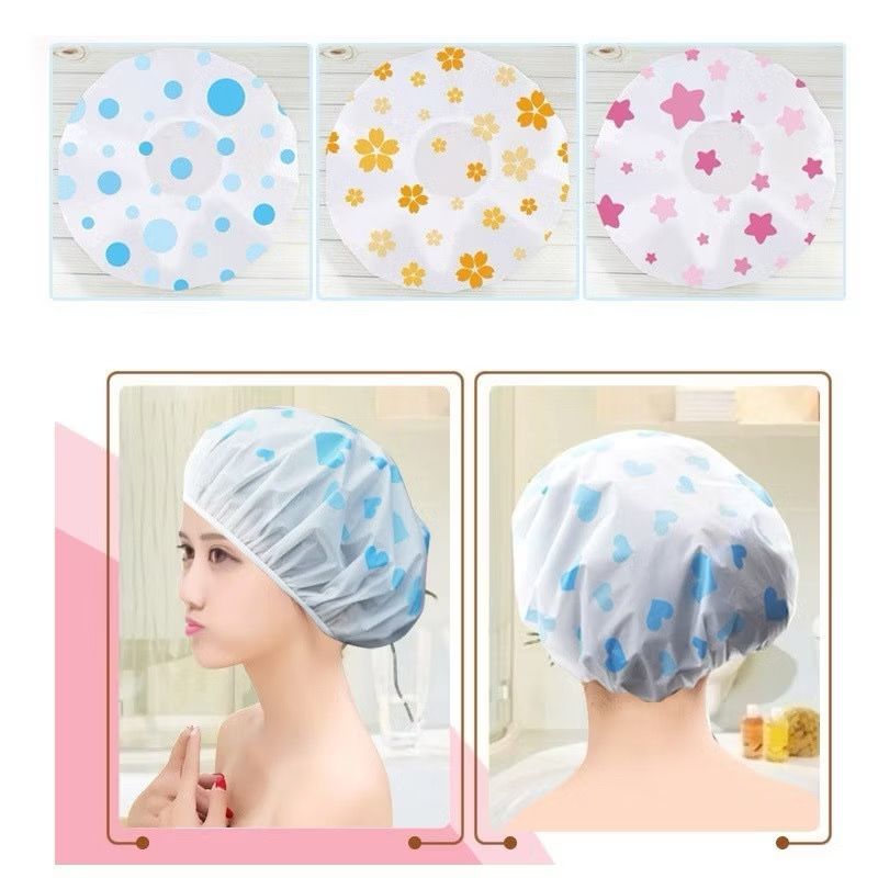 KIT 12 Peças Toucas Plásticas de Banho e Hidrata