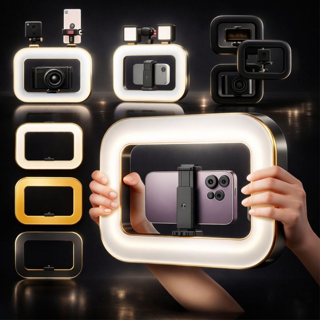 Iluminação Profissional Ring Light LED Portátil