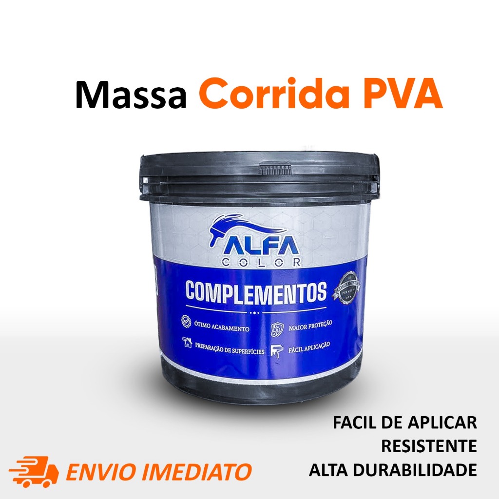 Massa Corrida PVA 20KG Nivelação Revestimento Br