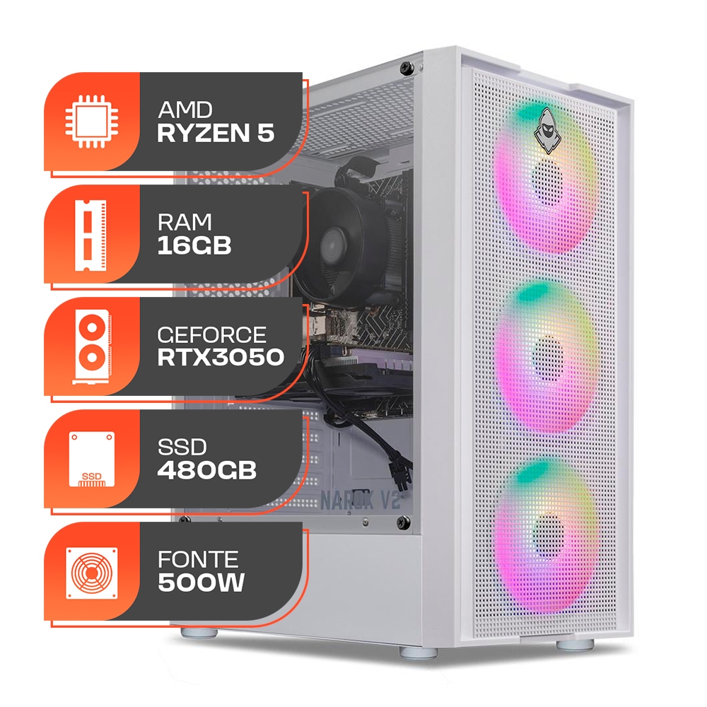 PC Gamer Spectrum, AMD RYZEN 5 5500, GeForce RTX 3