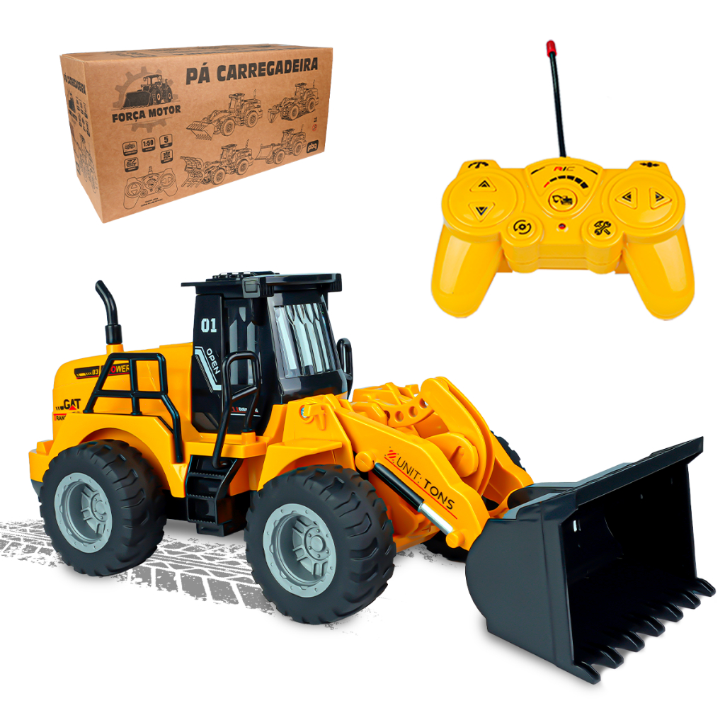 Carrinho Trator Retroescavadeira Controle Remoto I