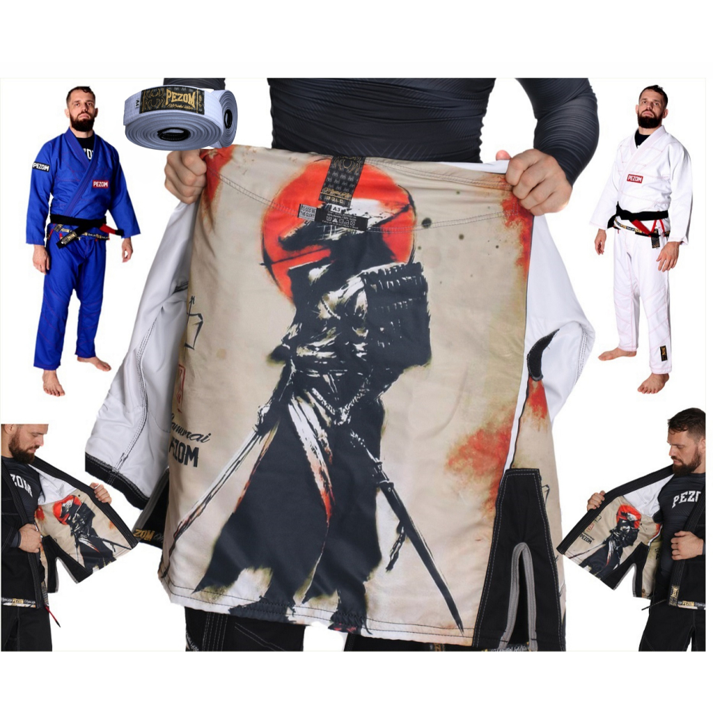 Kimono Jiu Jitsu Trançado 100% Forrado Samurai Co